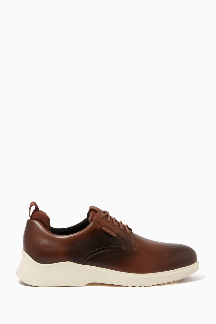 

Citysole Burnished Leather Derby Shoes, Brown