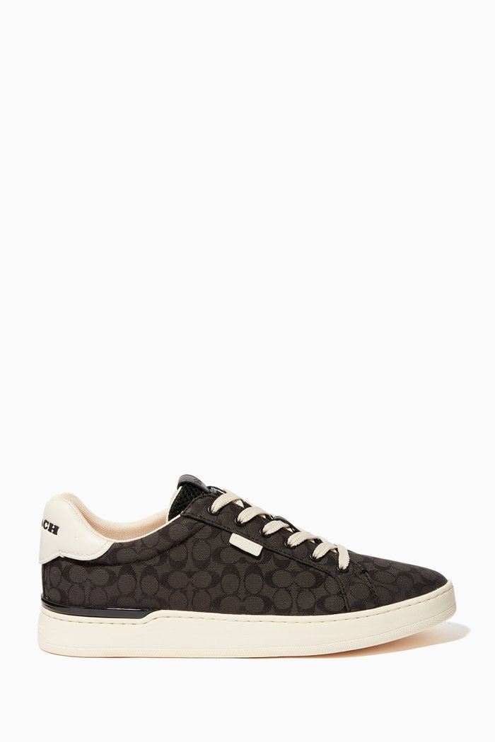 

Lowline Signature Jacquard Sneakers, Black