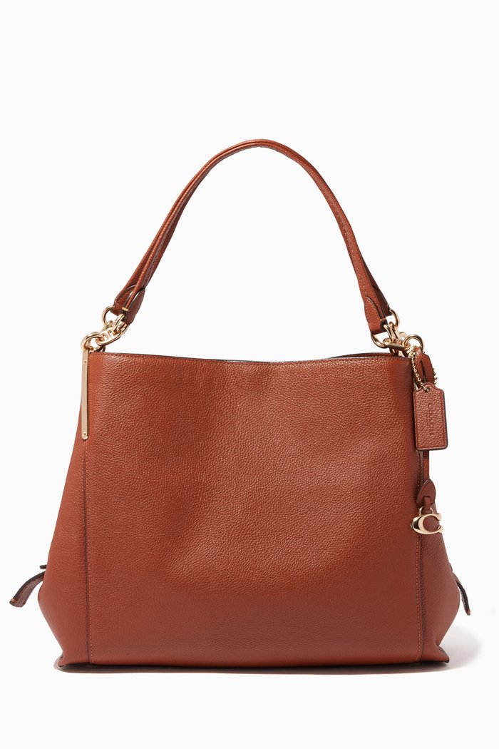 

Dalton 31 Pebble Leather Bag, Brown