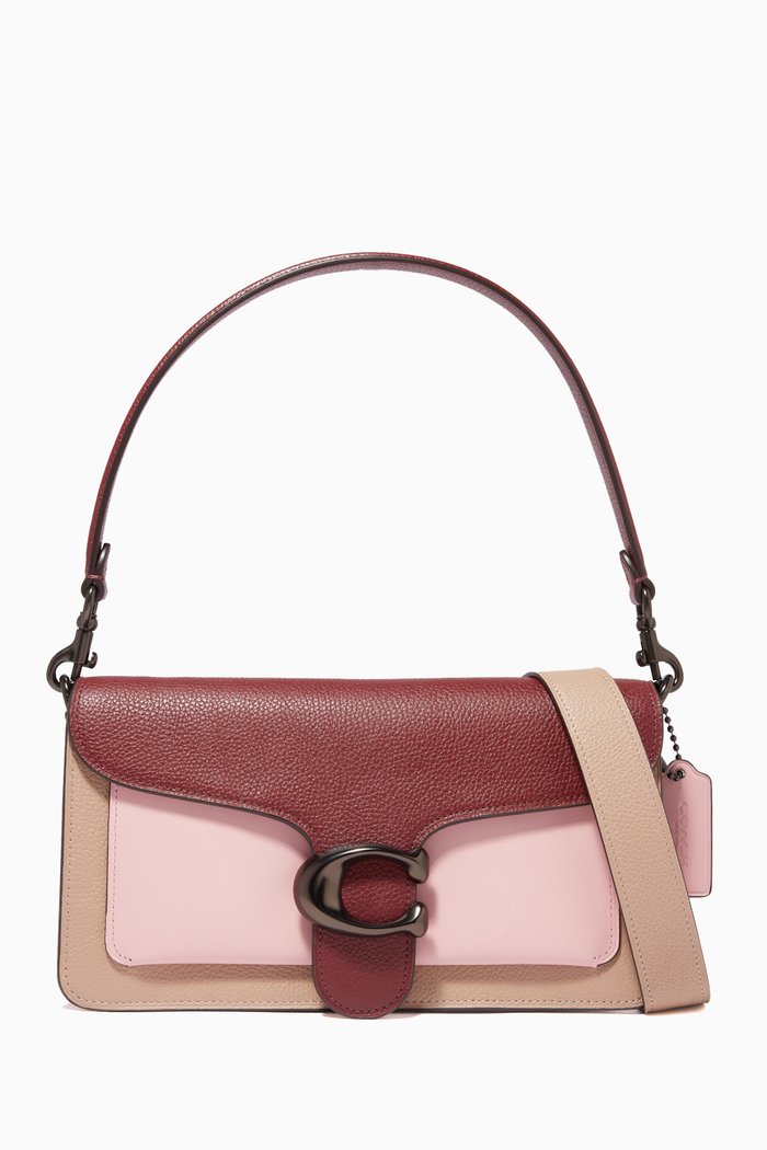 

Tabby 26 Shoulder Bag in Colourblock Leather, Pink