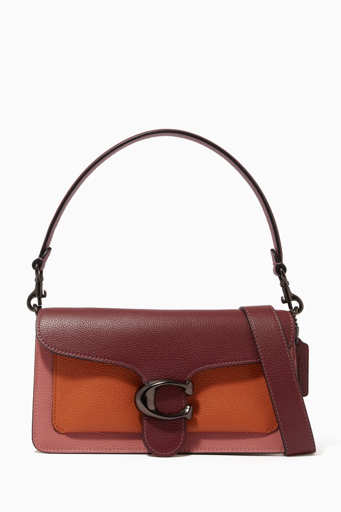 

Tabby 26 Shoulder Bag in Colourblock Leather, Pink