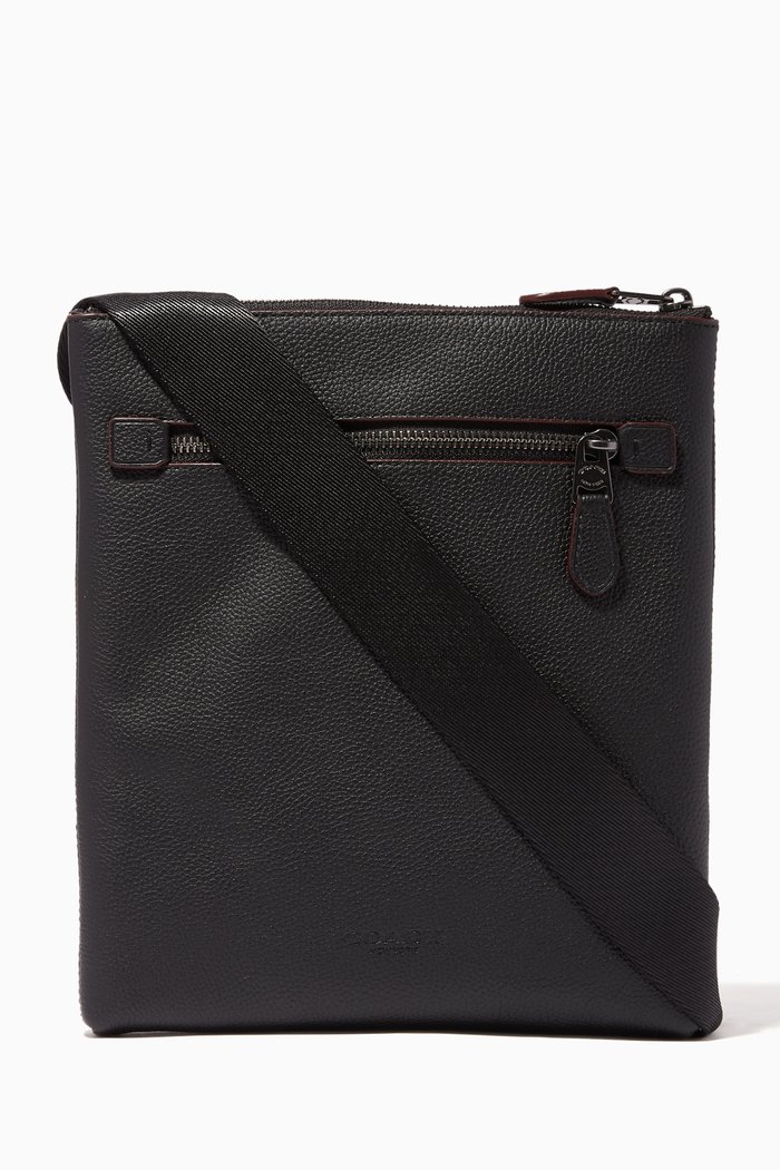 

Metropolitan Leather Small Messenger Bag, Black