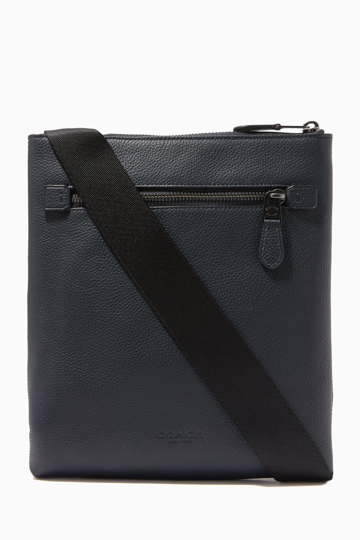 

Metropolitan Leather Small Messenger Bag, Blue
