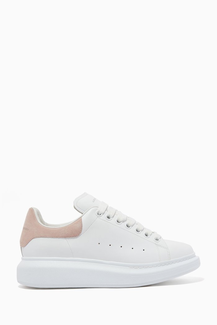 

Oversized Leather Sneakers, Pink