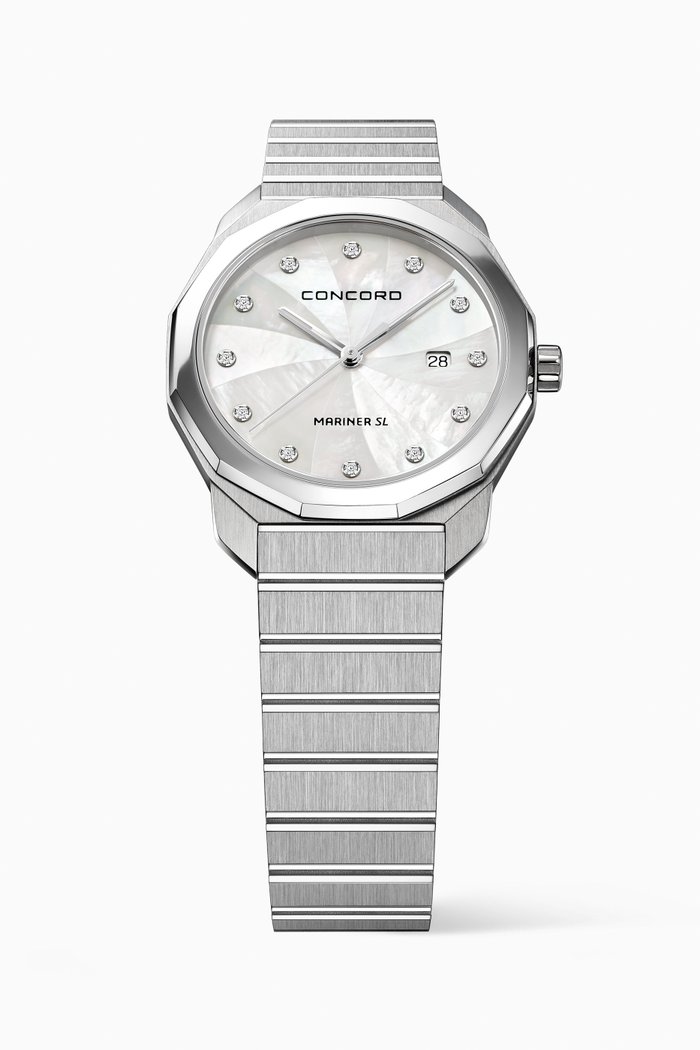 Mariner SL Diamond Quartz Watch, Silver