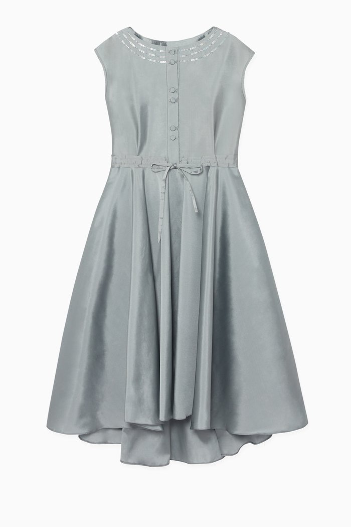 

Scattered Embroidery Dress, Blue