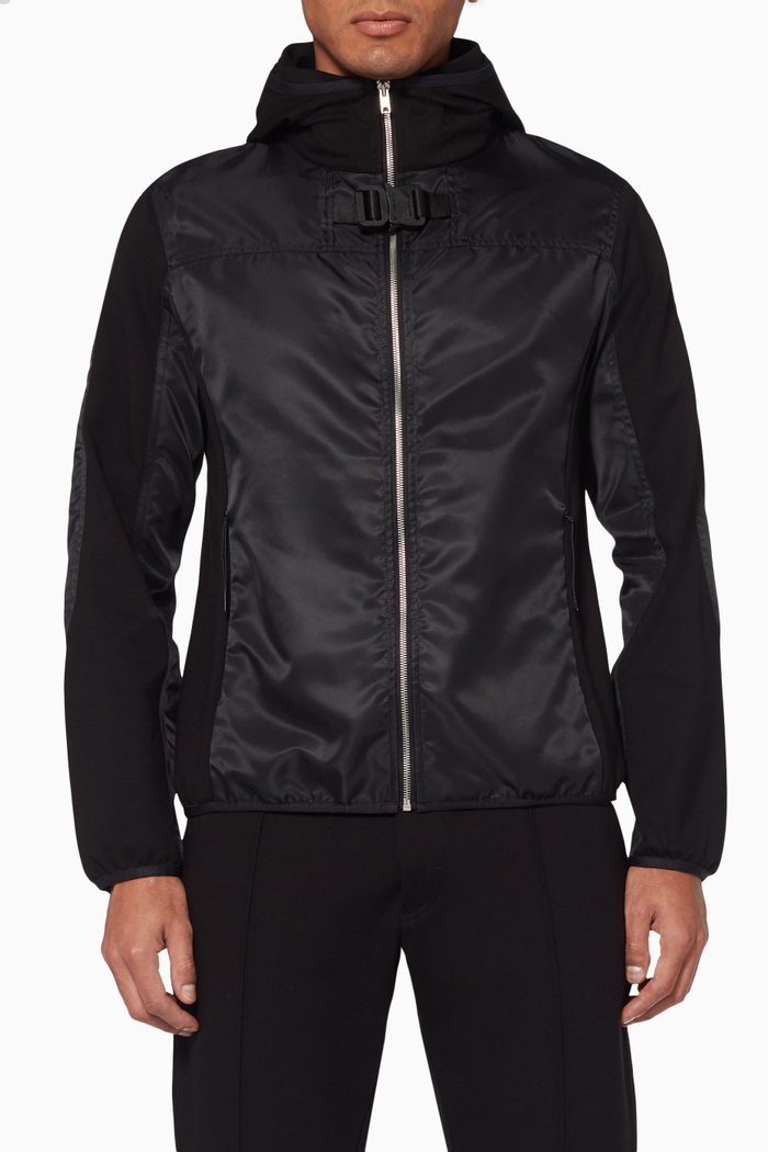 

Technical Buckle Hoodie, Black