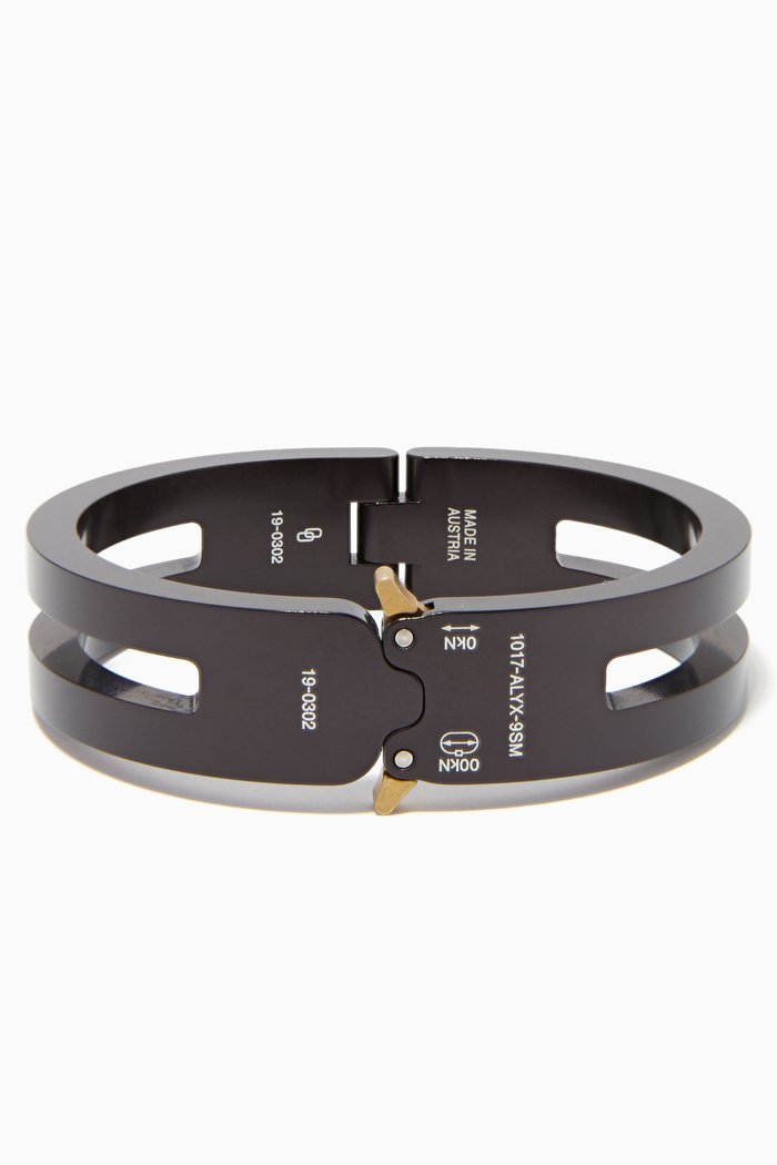 

Rollercoaster Track Buckle Bracelet, Black