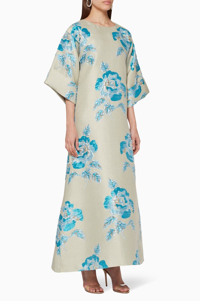 

Zeynab Floral Rosa Kaftan, Multicolour