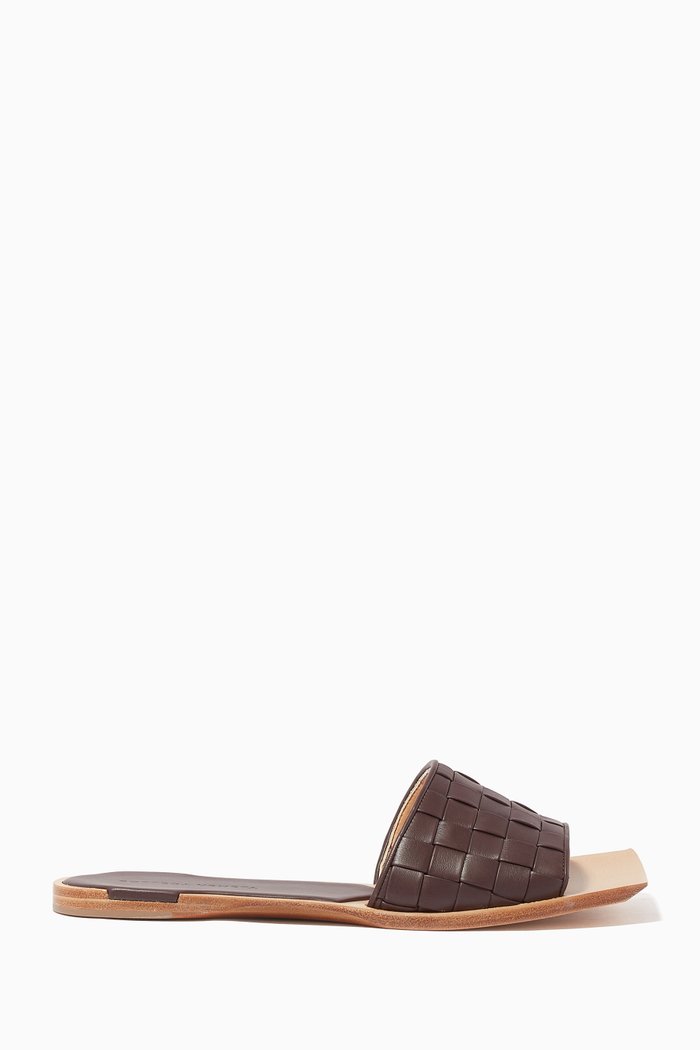 

Ravello Intrecciato Nappa Slides, Red