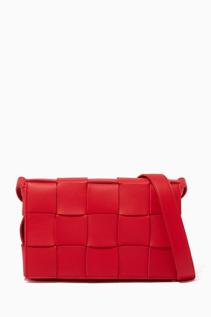 

Cassette Bag in Intrecciato Nappa, Red