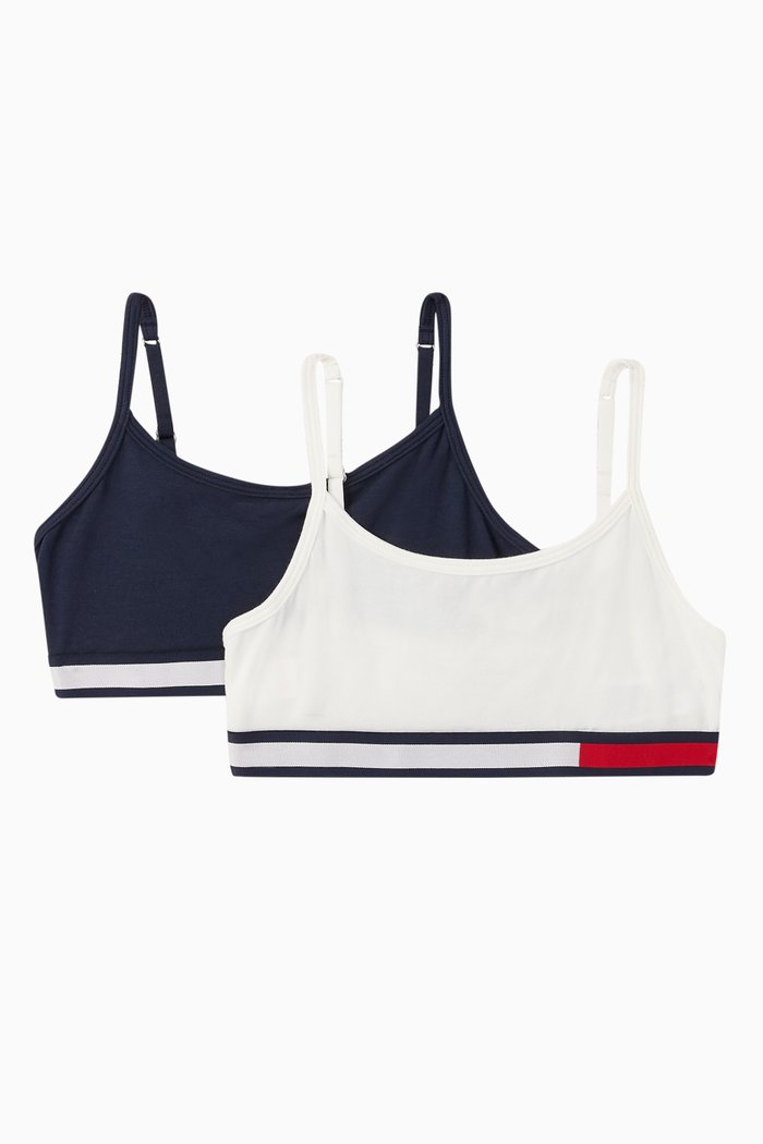 

Signature Tape Bralettes, Set of 2, Multicolour