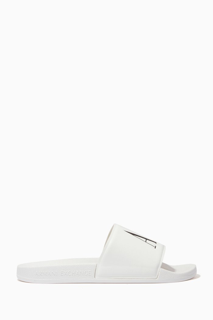 Iconic Logo Slides, White