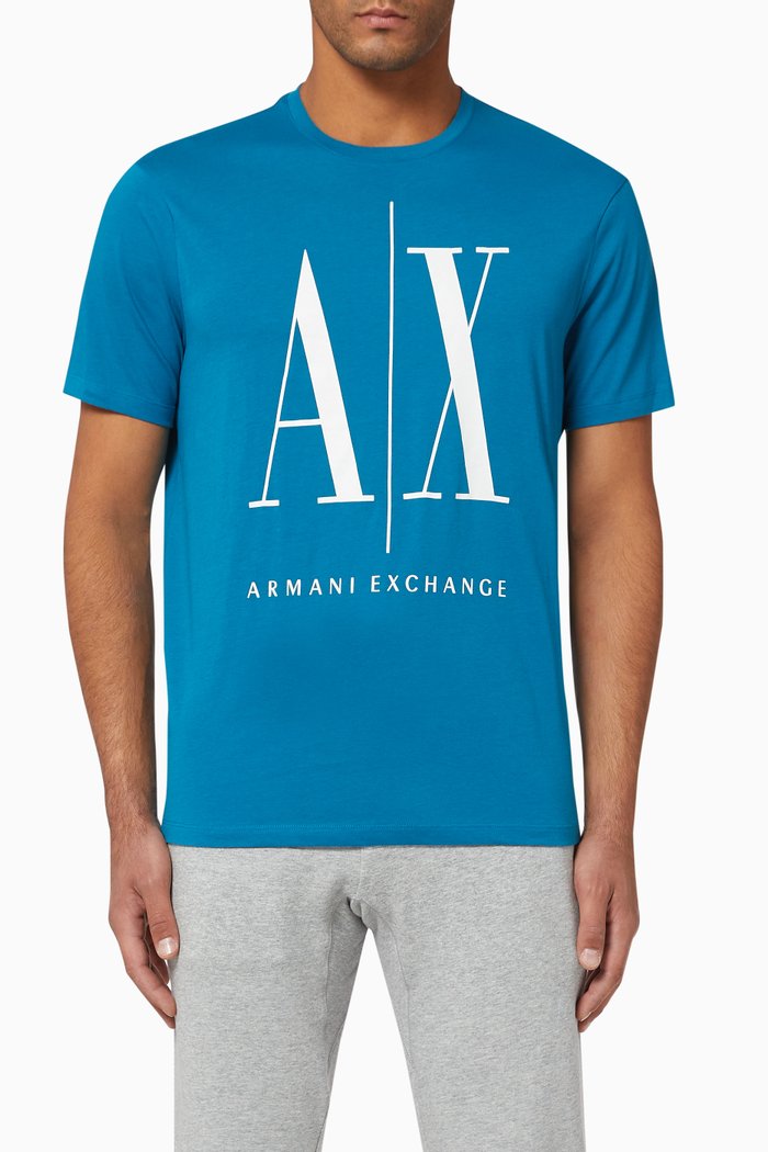 

A|X Cotton Crewneck T-Shirt, Blue