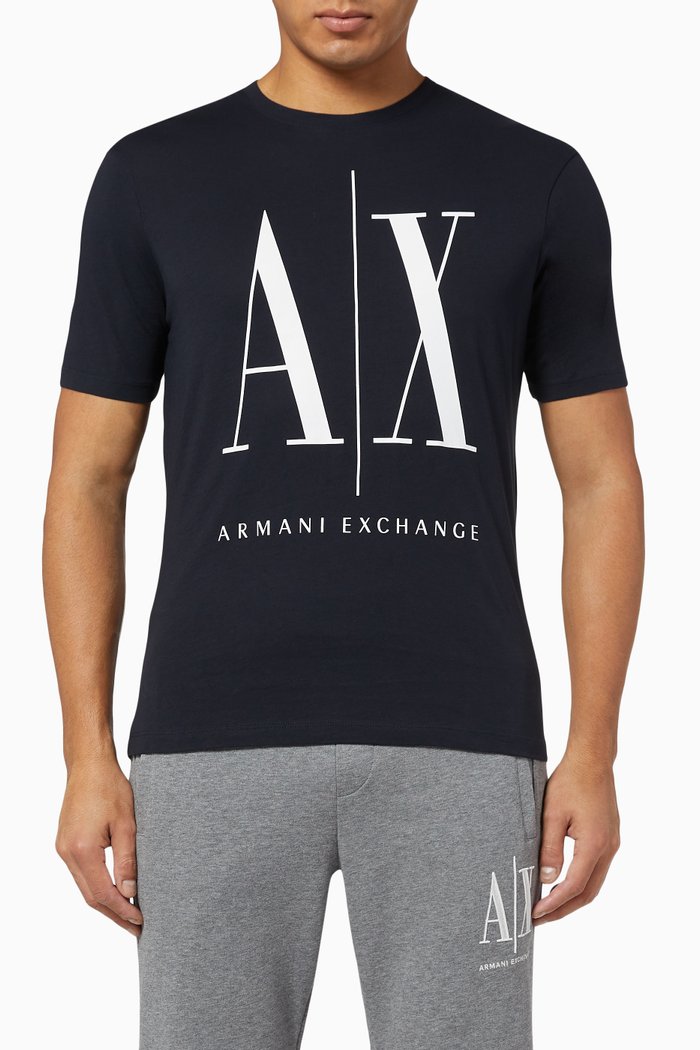 A|X Cotton Crewneck T-Shirt, Blue