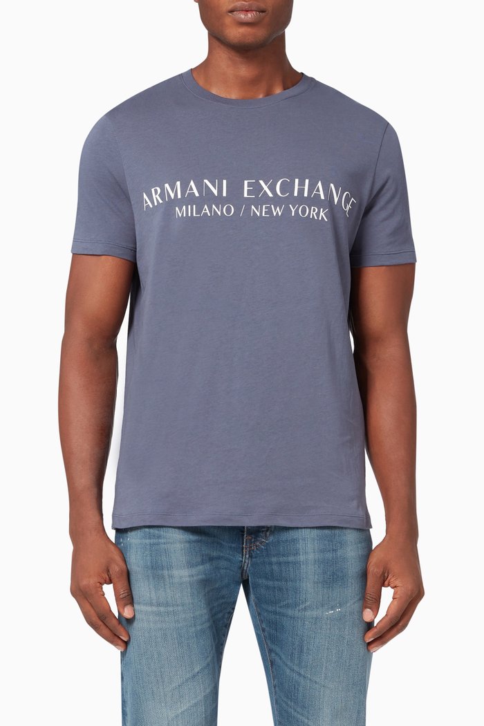 

Logo T-shirt in Jersey, Blue