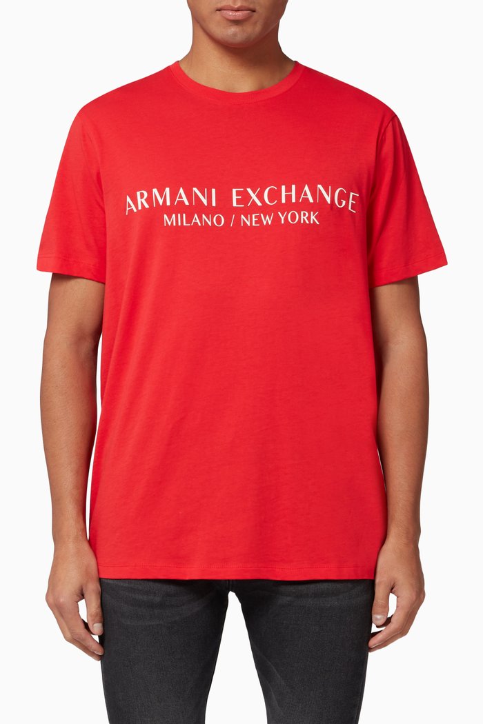 

Logo Cotton T-shirt, Red
