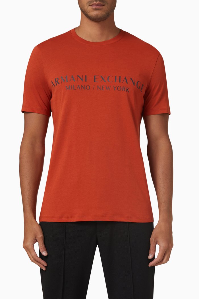 

Logo T-shirt in Cotton, Orange