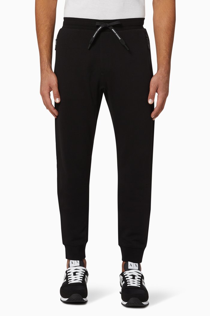 

Logo Cotton Sweatpants, Black