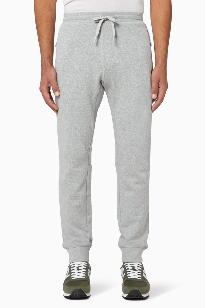 Logo Cotton Sweatpants, Grey