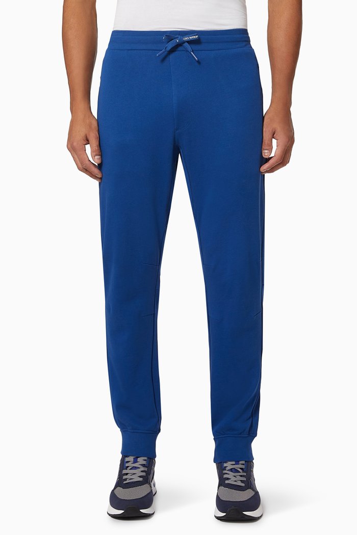 Logo Sweatpants in French Terry, Blue