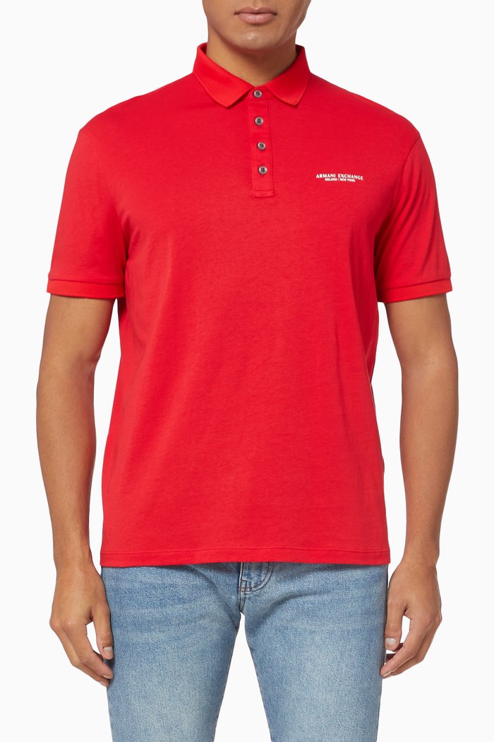 

Logo Cotton Polo, Red