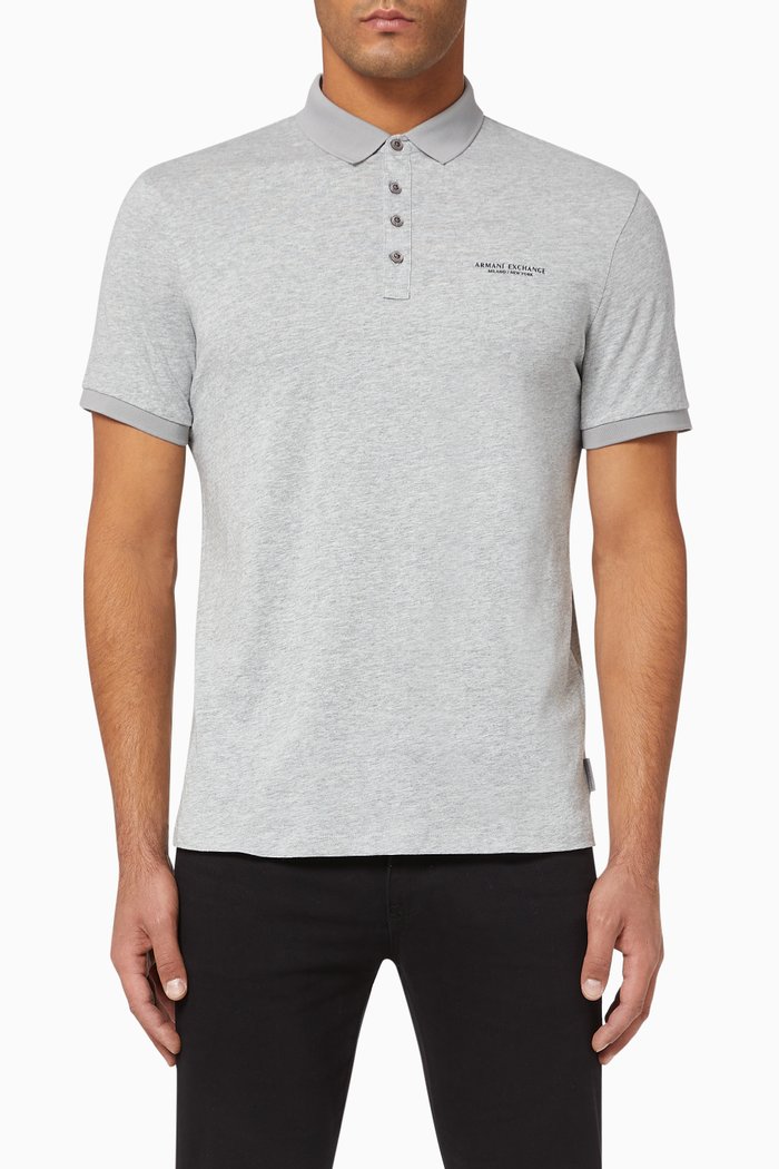 

Logo Cotton Polo, Grey