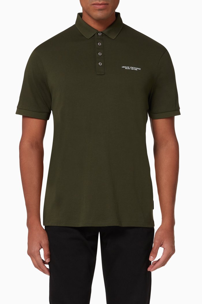 Logo Cotton Polo, Yellow