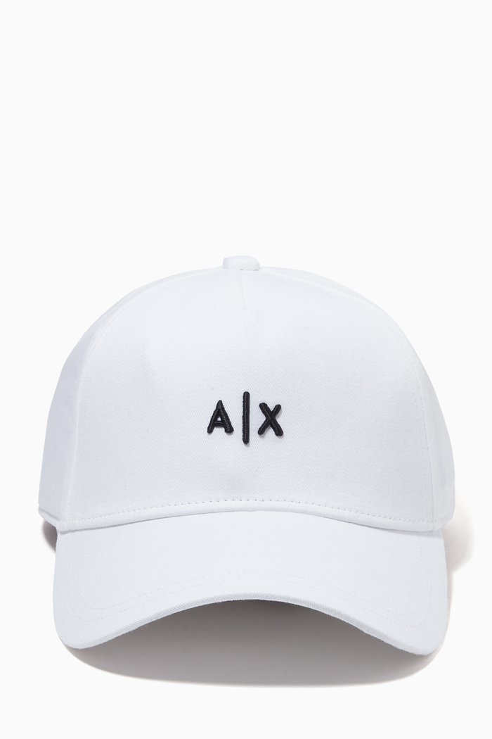 

A|X Baseball Cap in Cotton, White