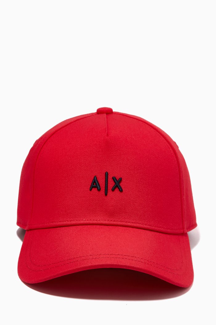 

A|X Baseball Cap in Cotton, Red