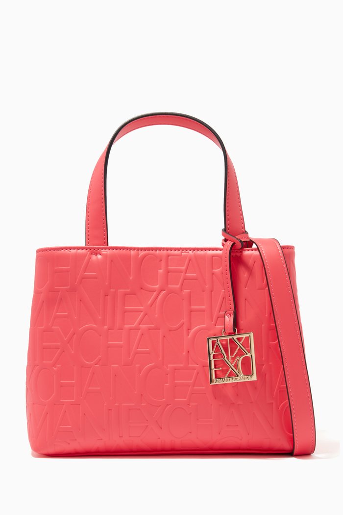 

Logo Charm Shopper Bag, Red