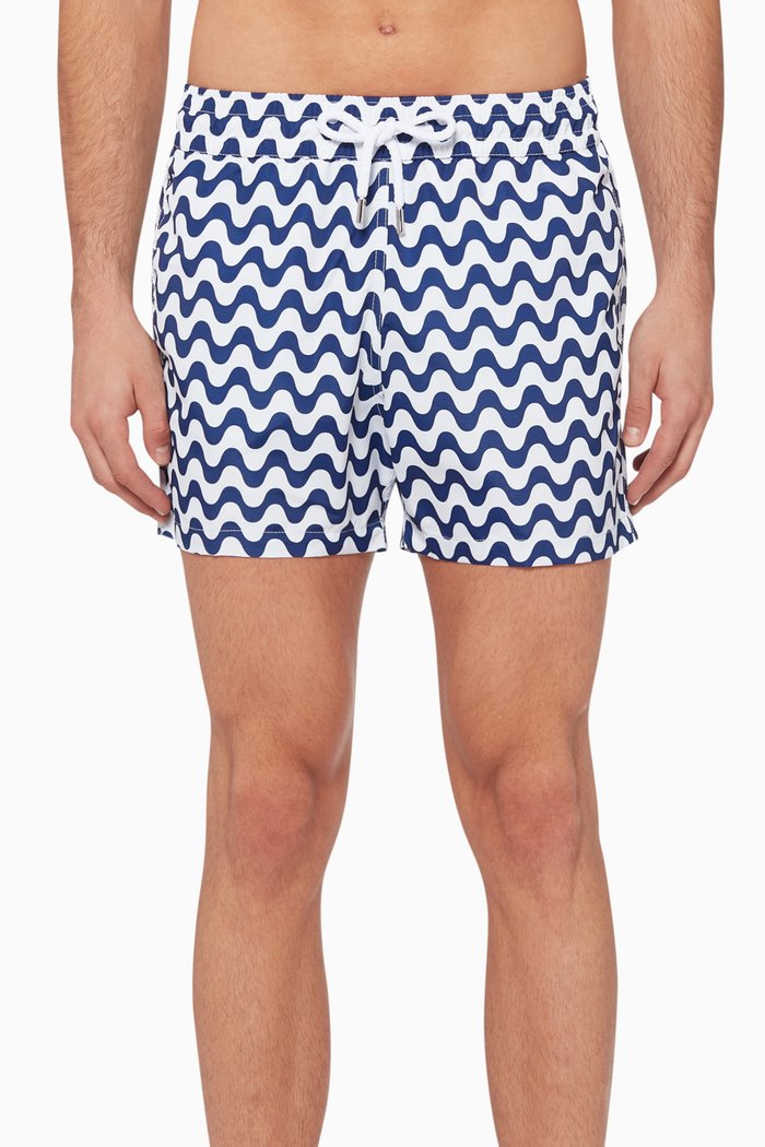 Copacabana Printed Swim Shorts, Blue
