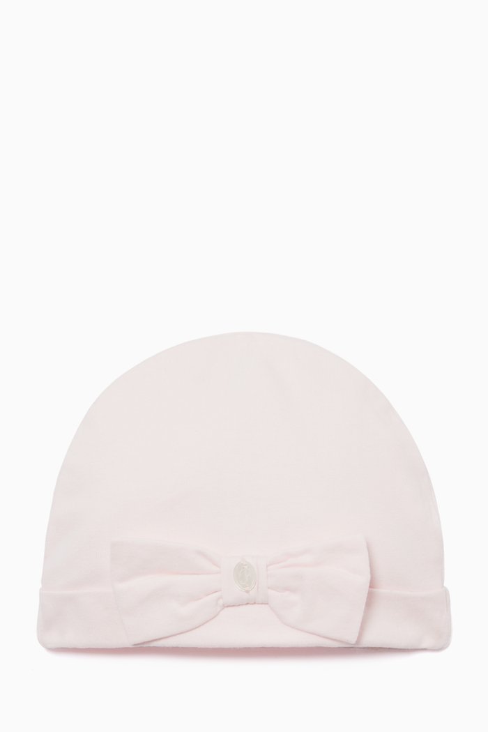 

Cotton Jersey Bow Hat, Pink