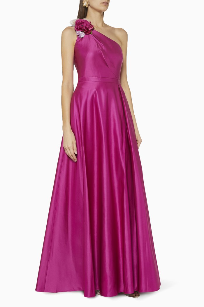 Duchess Satin Ball Gown, Pink