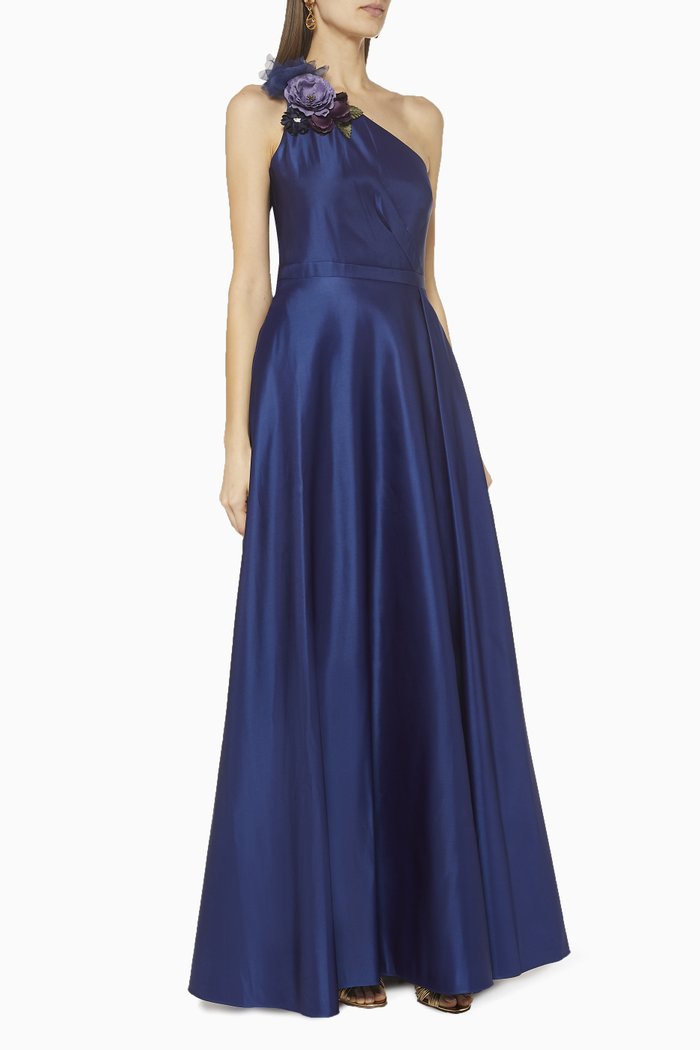 

Duchess Satin Ball Gown, Blue