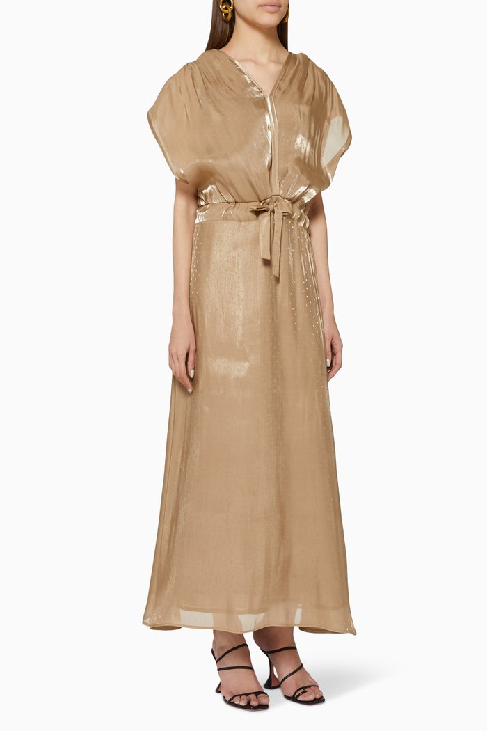 

Liquid Dotted Dress, Neutral
