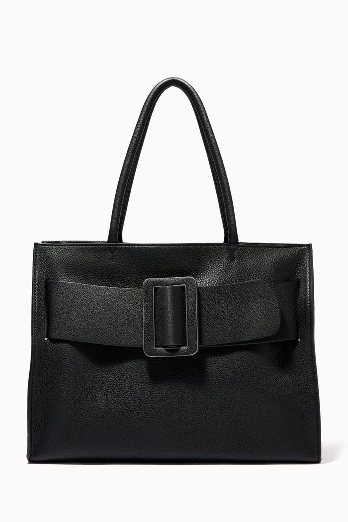 

Bobby Soft Buckle Bag in Leather, Black