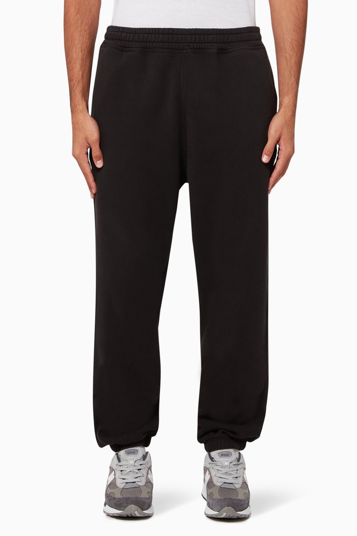 

Stock Cotton Track Pants, Black