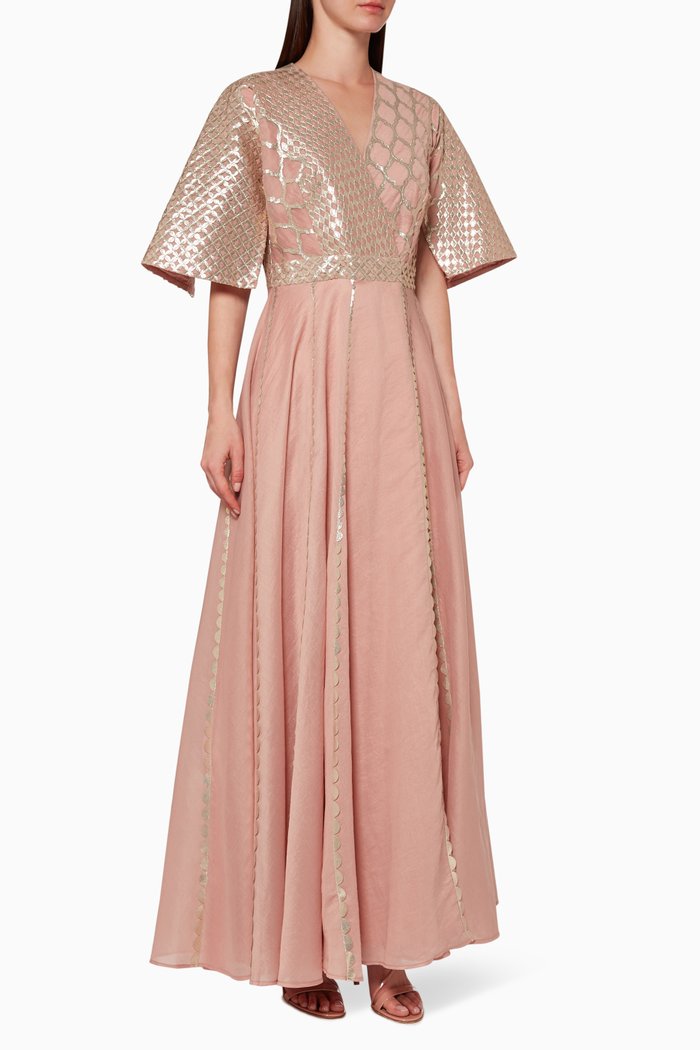 

Marcel Embellished Kaftan, Pink