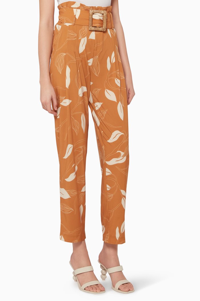 

Amelia High-Waisted Pants, Yellow