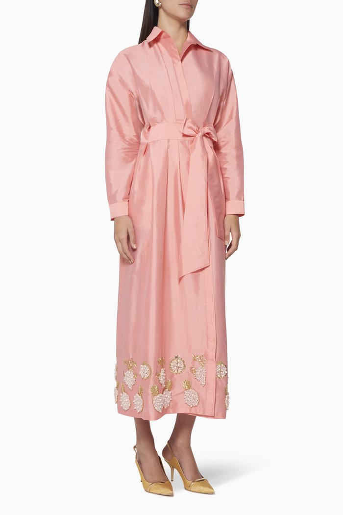 

Drop Embellished Dress, Pink