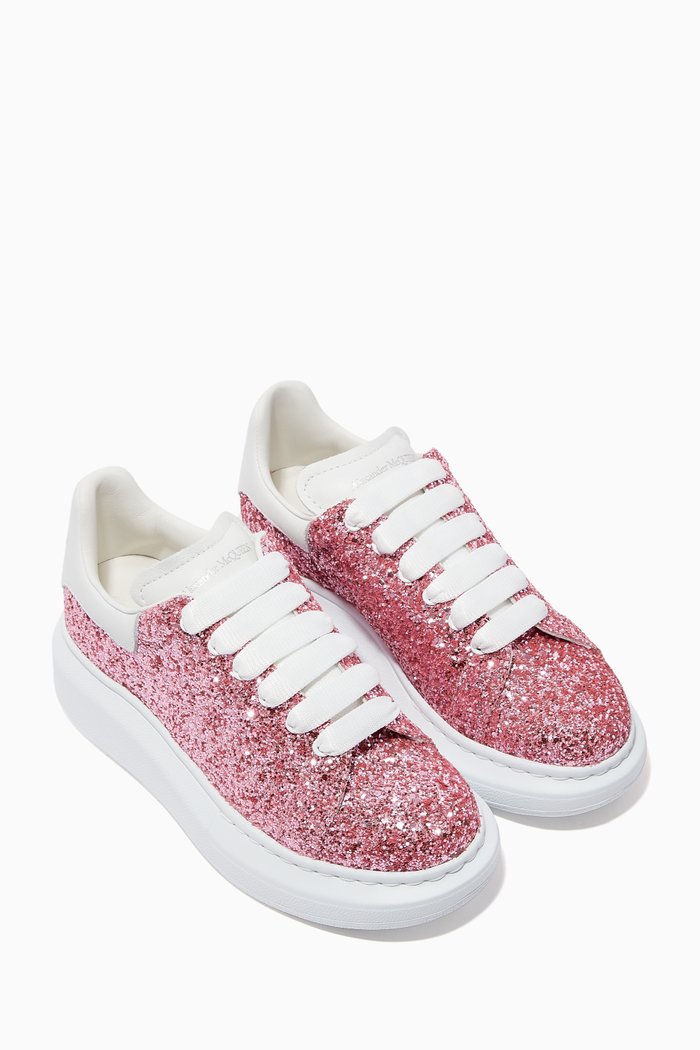

Oversized Glitter Sneakers, Pink