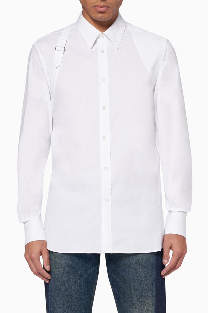 

Harness Cotton Poplin Shirt, White