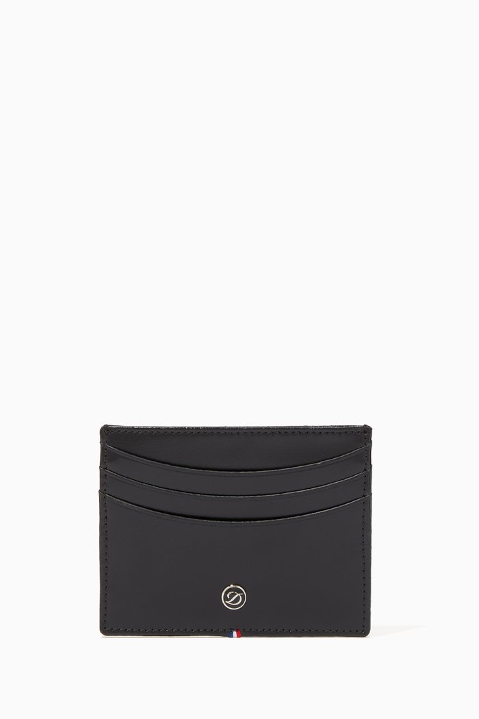 

Line D Leather Cardholder, Black