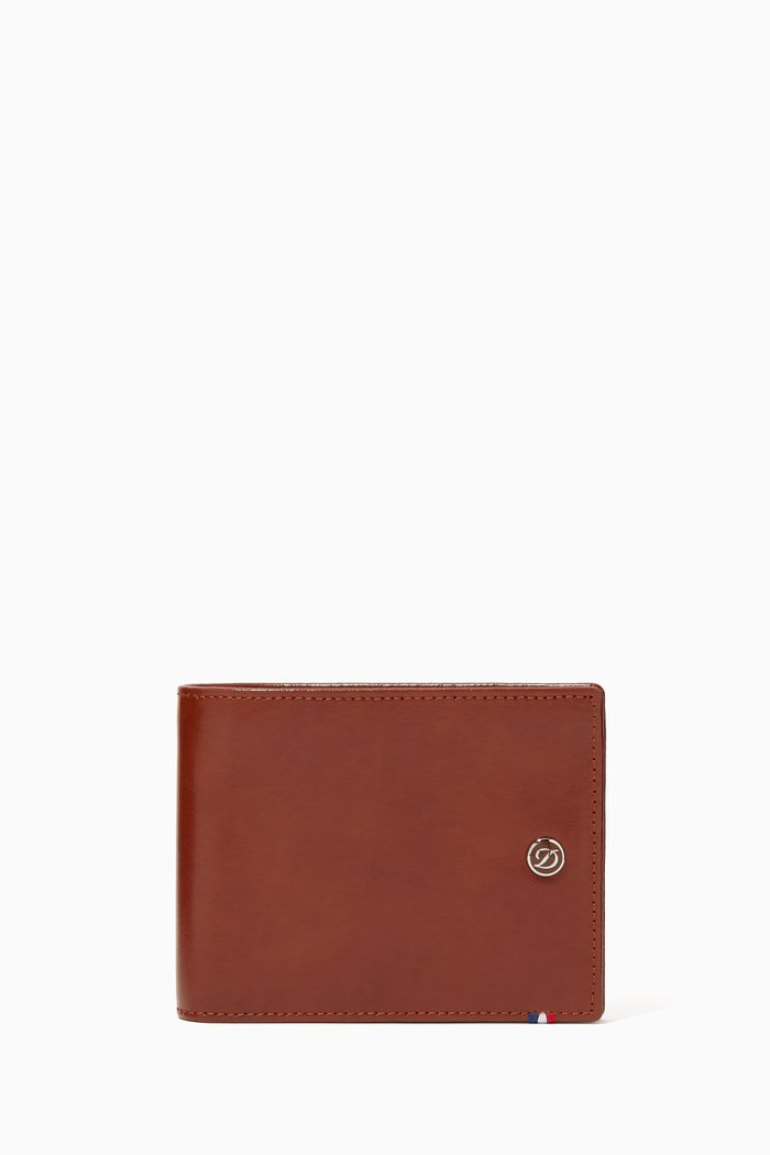 

Line D Leather Billfold Wallet, Brown
