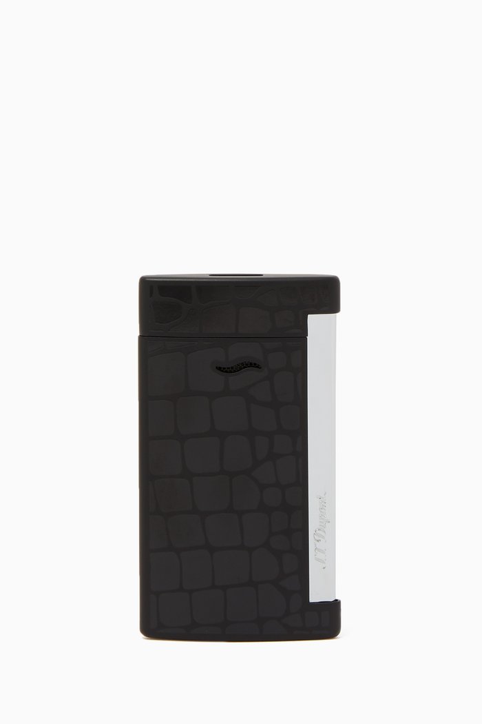 E-Slim Croco Dandy Electric Lighter, Black