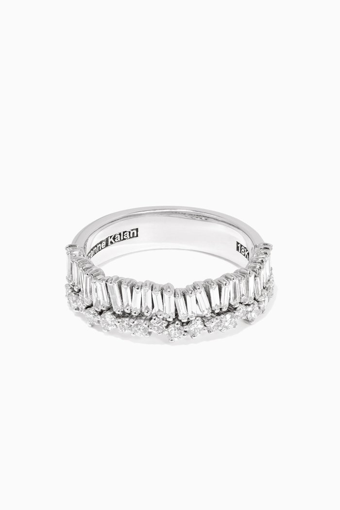 

Fireworks Stacker Diamond Half Band, Silver