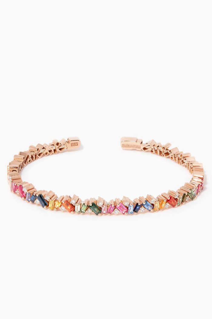 

Firework Rainbow Frenzy Bangle, Rose gold