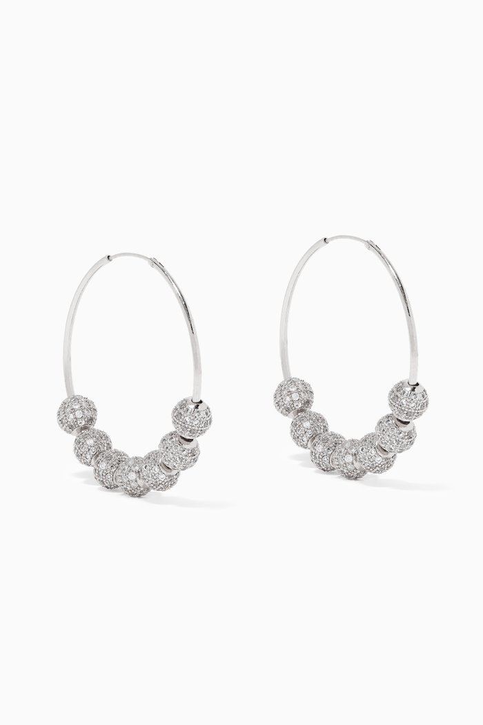 

Sana Hoop Earrings, Silver