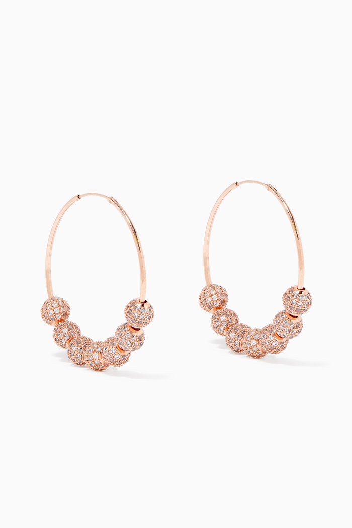 

Sana Hoop Earrings, Rose gold